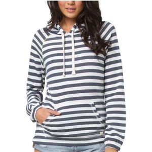 Billabong Good Thing Hoodie - Women's Navy Blue & White Size Large